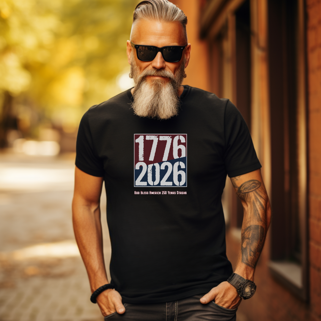 1776–2026 Anniversary 250 Years Strong | Cotton T-shirt USA