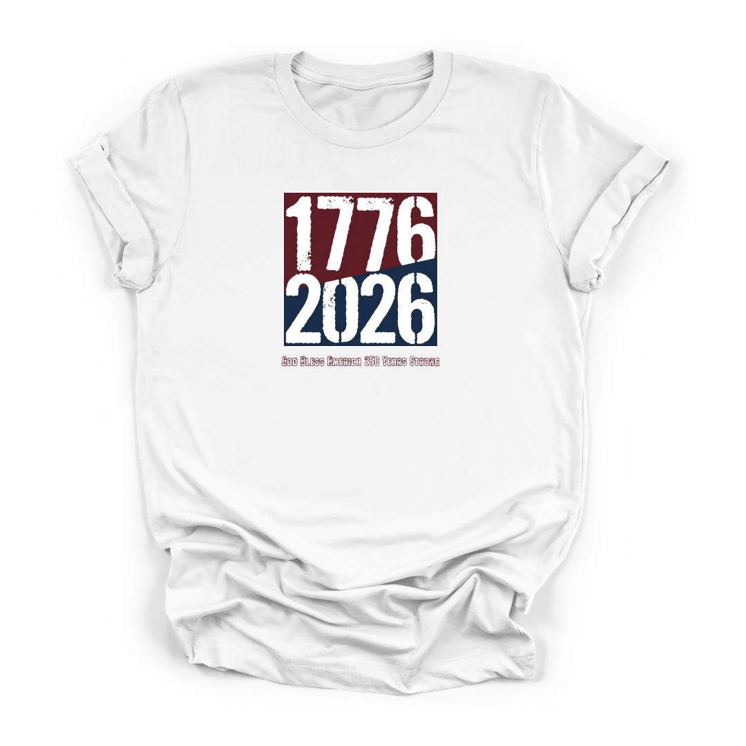 1776–2026 Anniversary 250 Years Strong | Cotton T-shirt USA