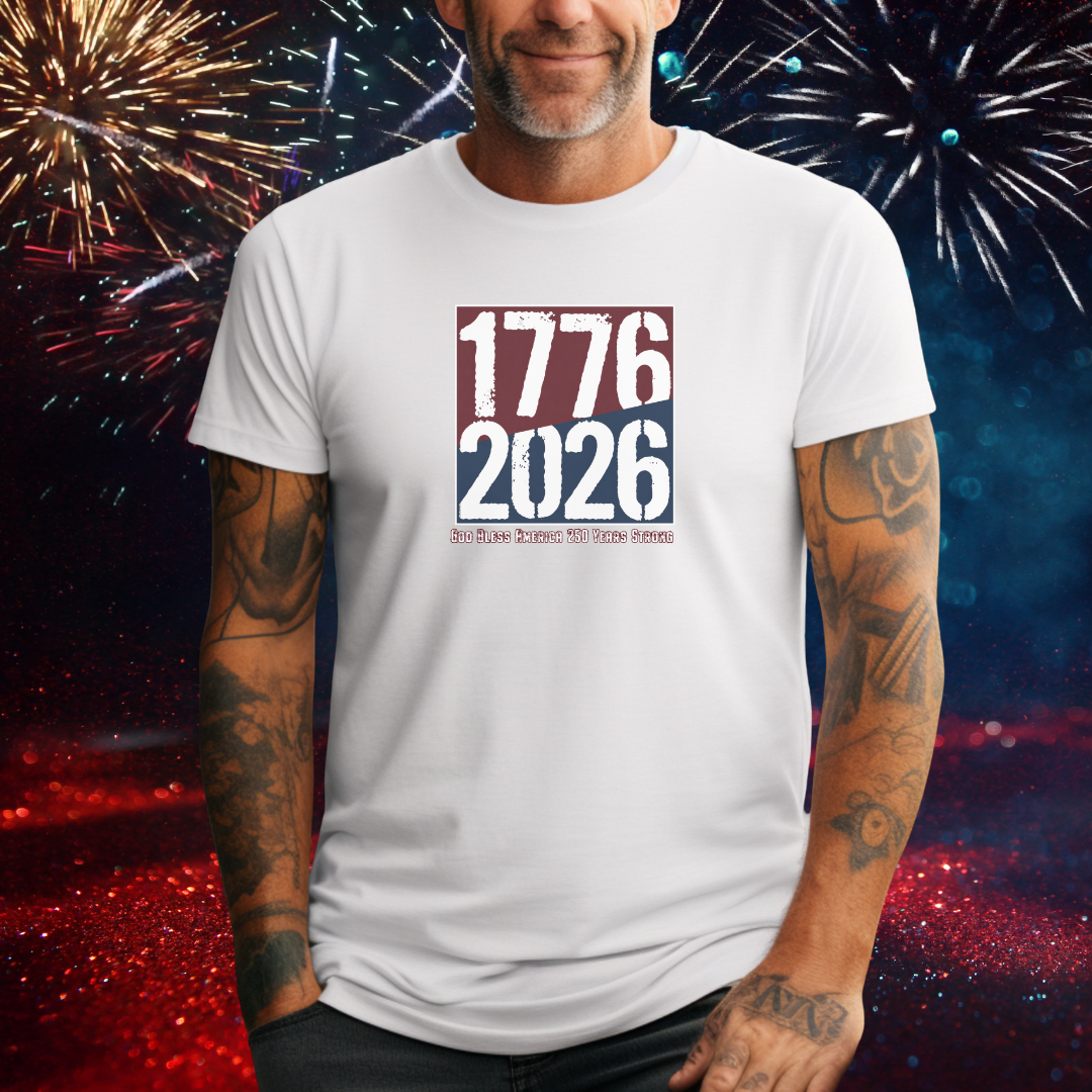 1776–2026 Anniversary 250 Years Strong | Cotton T-shirt USA