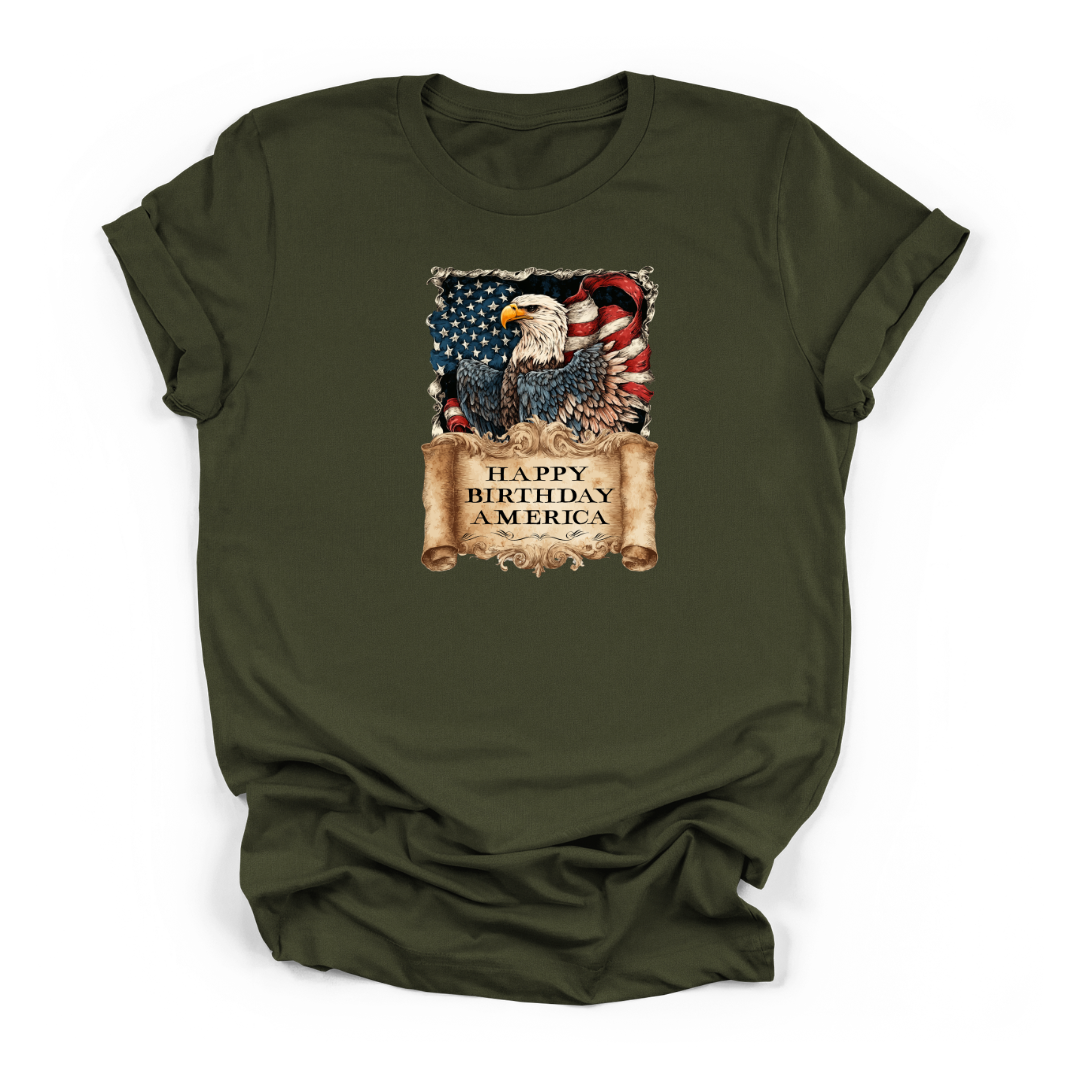 American Eagle Parchment Scroll 250 Years | T-shirt, USA made