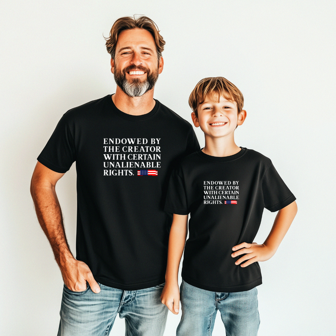 Endowed by the creator with certain unalienable rights | Deluxe Tee